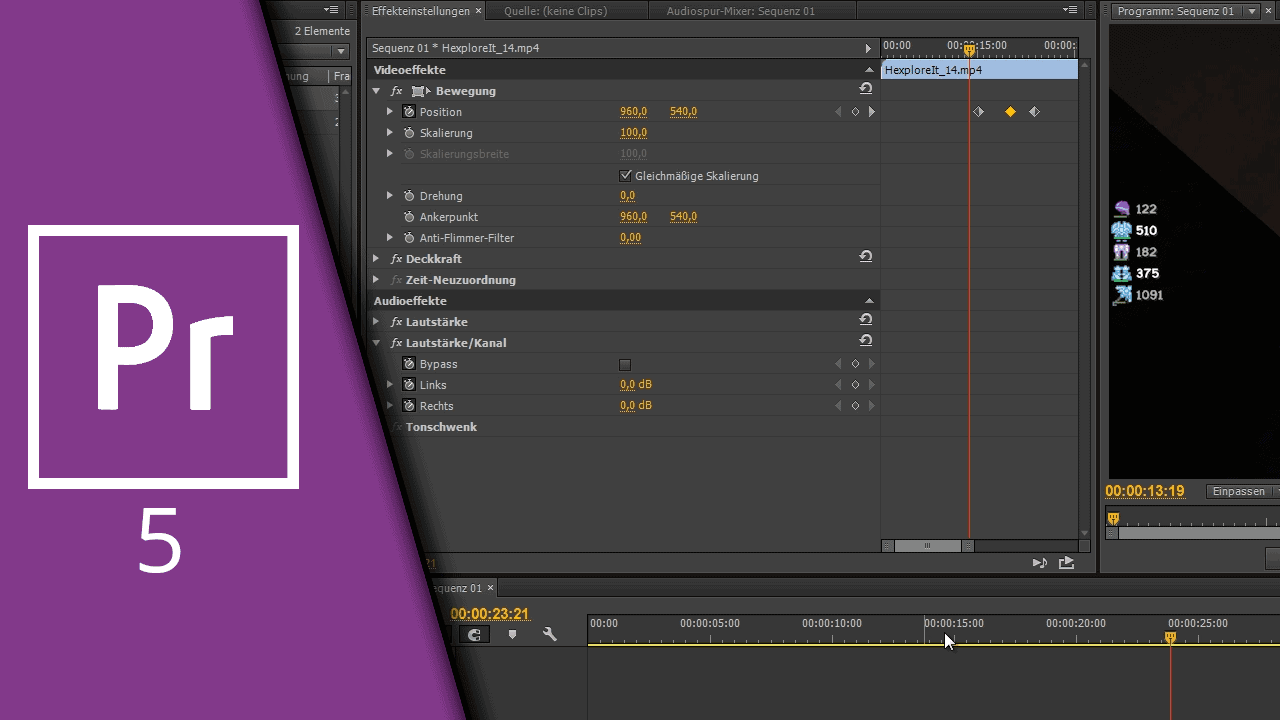 Adobe Premiere Keyframes Adobe Premiere Keyframes