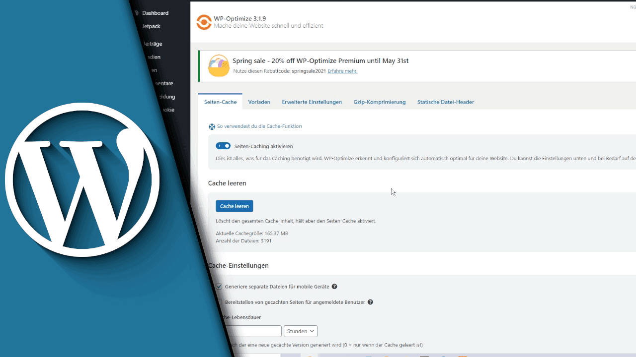 Wordpress Cache leeren Wordpress Cache leeren