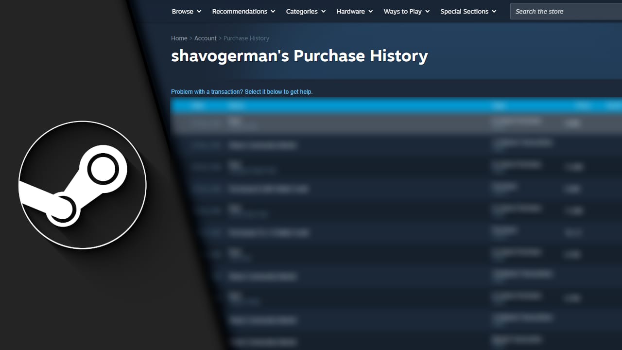 Steam Kaufhistorie mit dem Einkaufsverlauf im Steam-Konto Steam Kaufhistorie mit dem Einkaufsverlauf im Steam-Konto