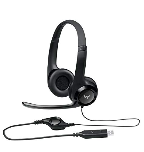 Logitech H390 Kopfhörer mit Mikrofon, Stereo-Headset, Mikrofon mit...