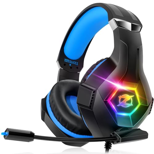 Ozeino Gaming Headset for PS4 PS5 PC PS5 Headset with Microphone 3D Surround...