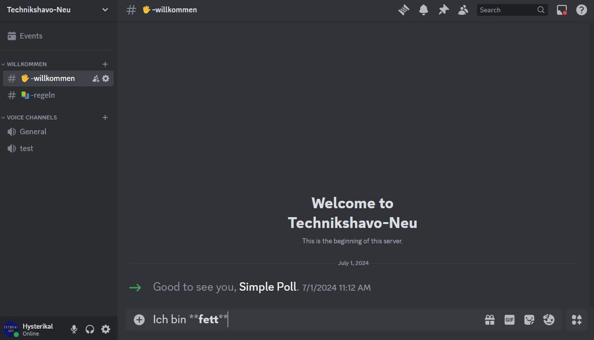 Discord Text fett schreiben